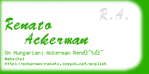 renato ackerman business card